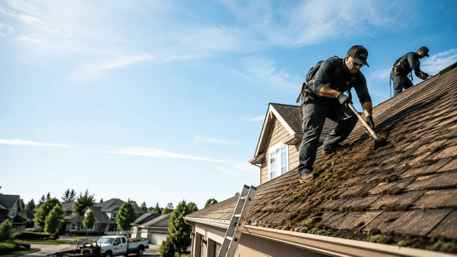 Roof Moss Removal in Cedar Hill, TN near me